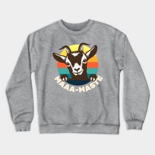 Goat Yoga - Maaa-Maste - Cute Goat Crewneck Sweatshirt